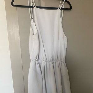 Backless Offwhite Romper -High Neck size medium